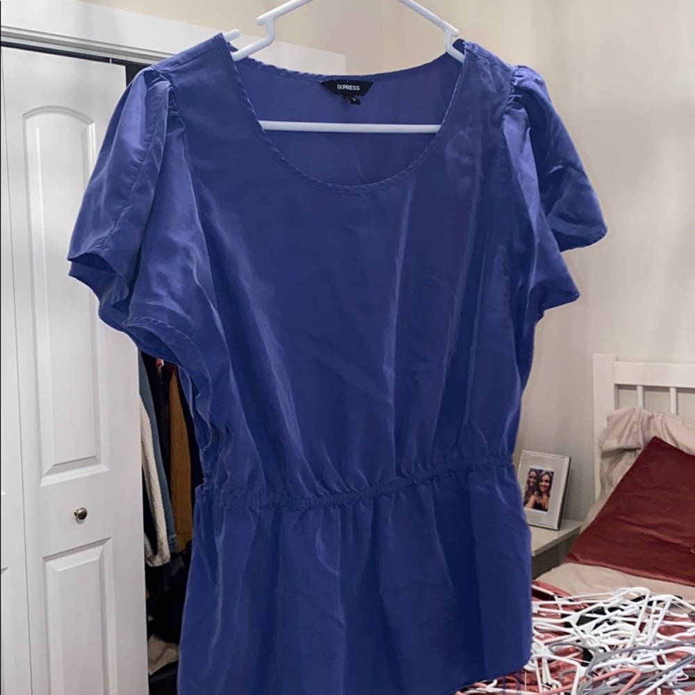 Blue express top